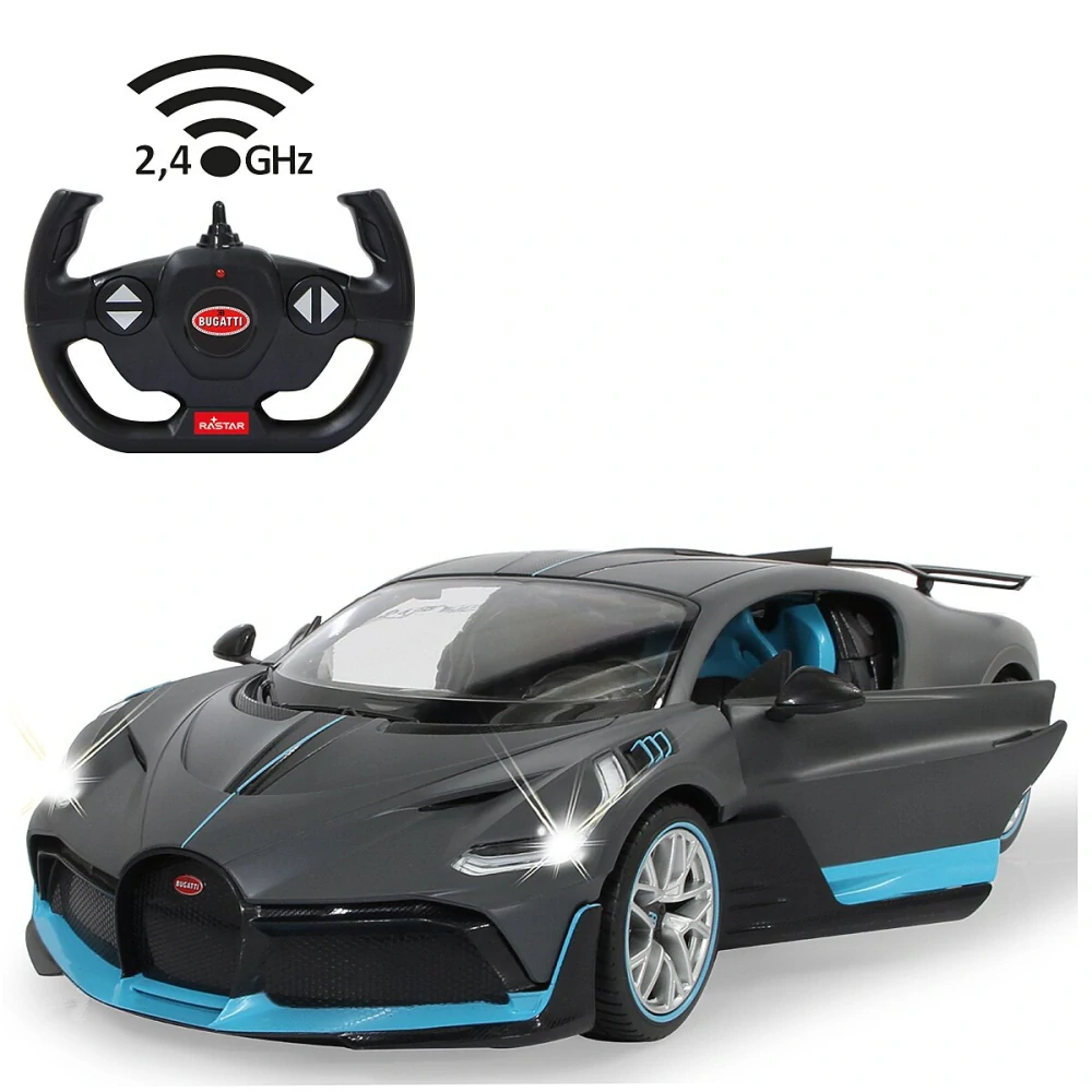 Bugatti Divo 1:14 šedé 2,4GHz s manuálním otevíráním dveří