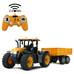 Traktor JCB Fastrac se sklápěcím přívěsem 1:24 2,4GHz