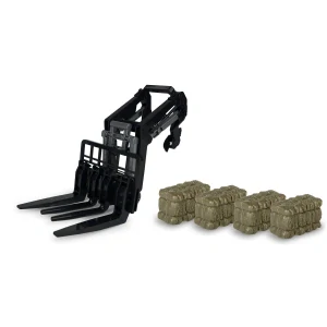 Čelní nakladač s vidlemi pro RC Traktor Fendt 1050 1:24S se 4 balíky sena