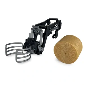 Čelní nakladač s uchopovačem pro RC Traktor Fendt 1050 Vario 1:24S s velkým balíkem slámy
