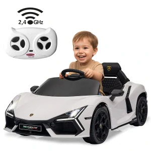 Ride-on Lamborghini Revuelto bílé 2,4GHz Li-Power 12.6