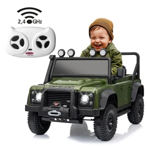 Ride-on Land Rover Defender 110 SVX zelené 2,4GHz Li-Power 12.6