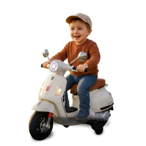 Ride-on Vespa GTS 125 bílá Li-Power 12.6