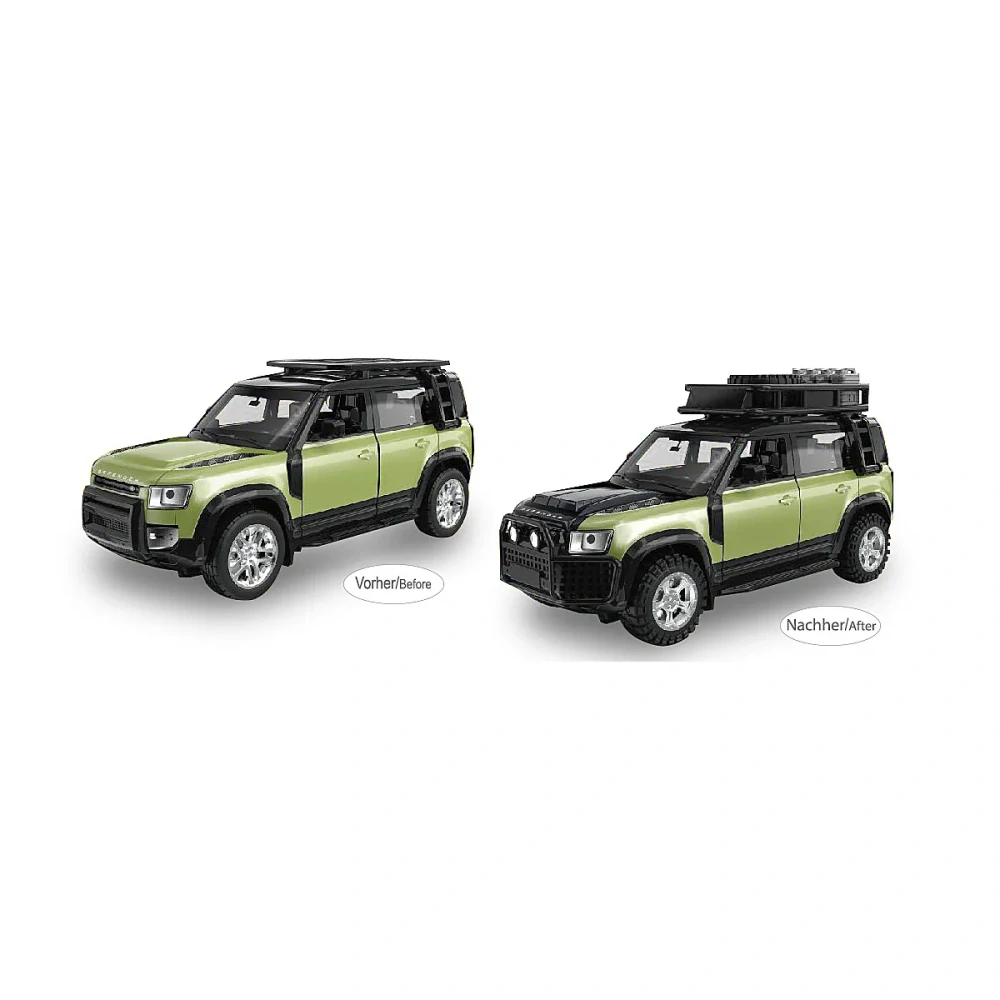 Jamara Land Rover Defender 110 Diecast 1:43 zelené 2v1