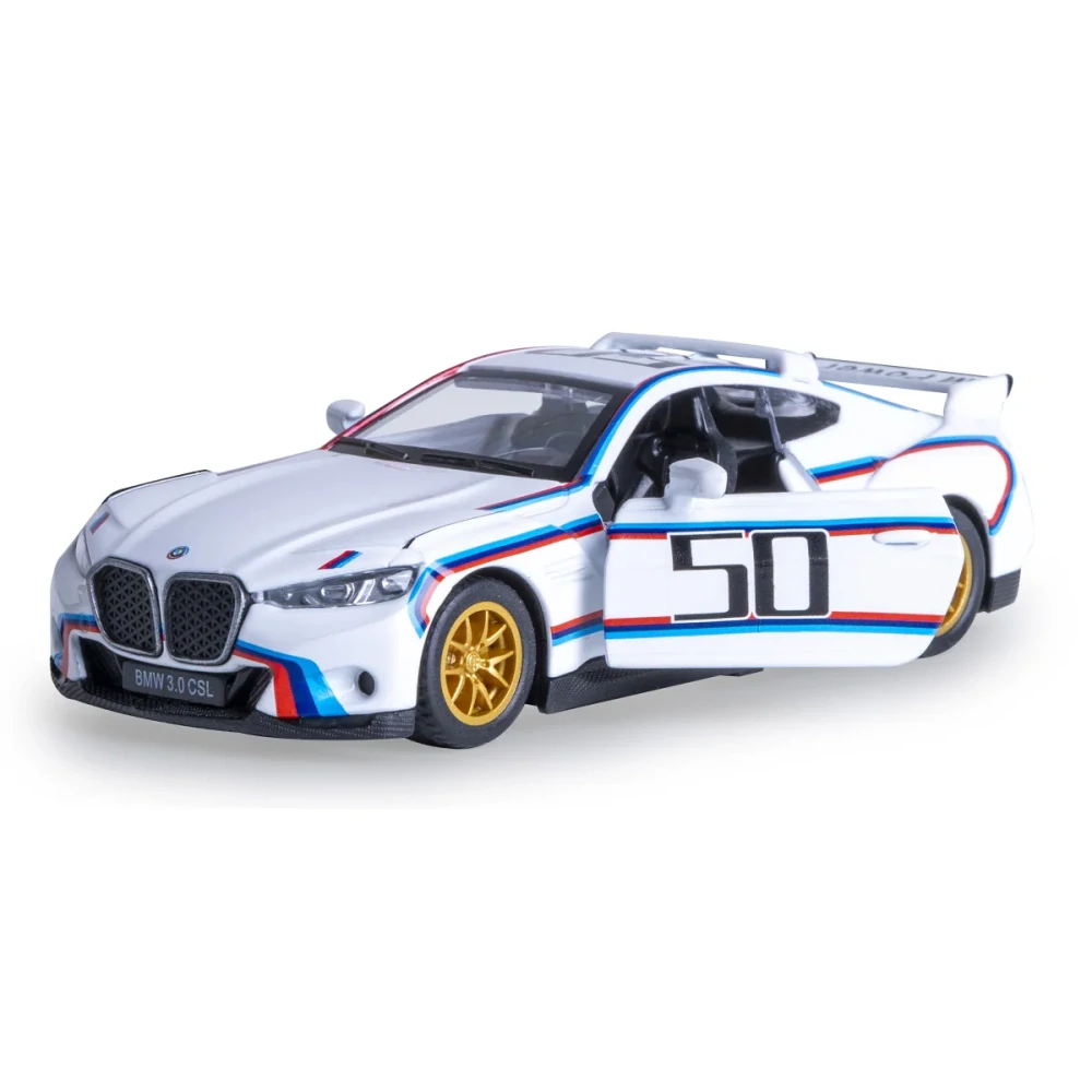 BMW 3.0 CSL Diecast 1:42 bílé