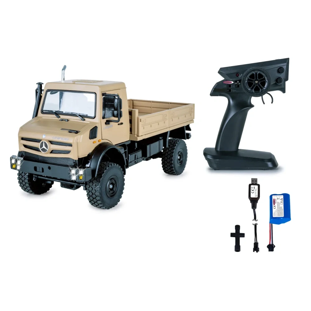 Jamara Mercedes - Benz Unimog U5023 1:14 béžové 2,4GHz