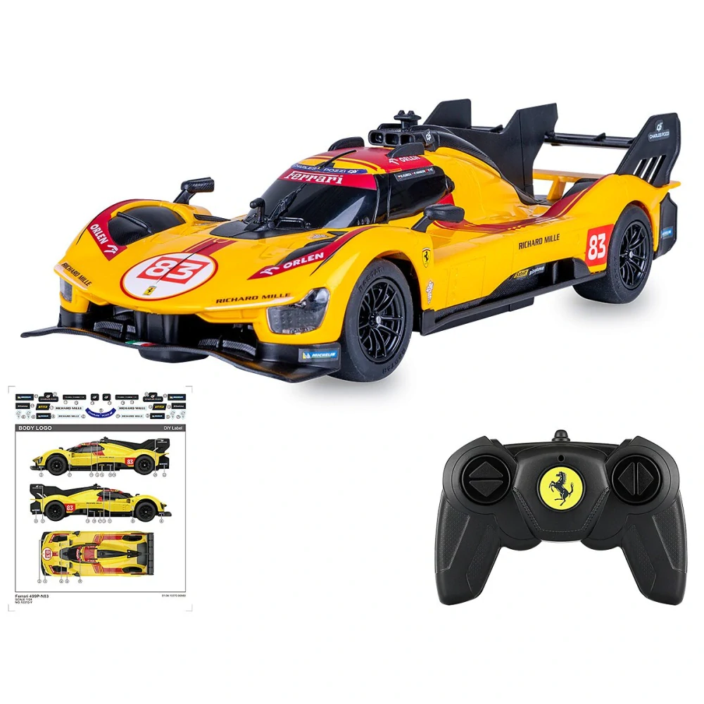 Ferrari 499P-N83 1:24 žluté 2,4GHz
