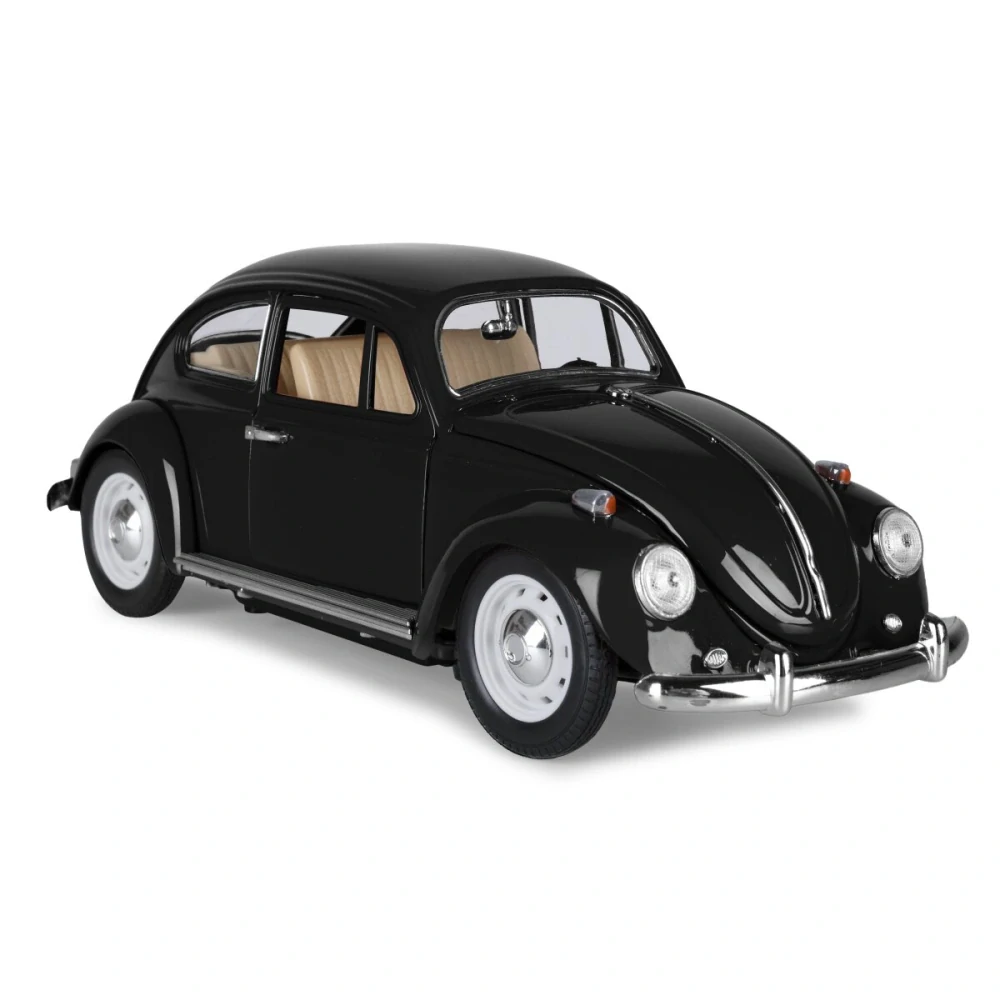 VW Beetle RC Diecast 1:18 černé 27MHz s manuálním otevíráním dveří