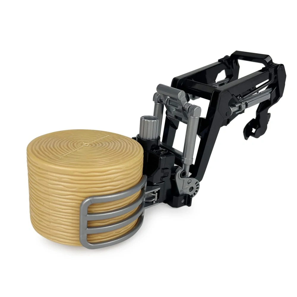 Čelní nakladač s uchopovačem pro RC Traktor Fendt 1050 Vario 1:24S s velkým balíkem slámy