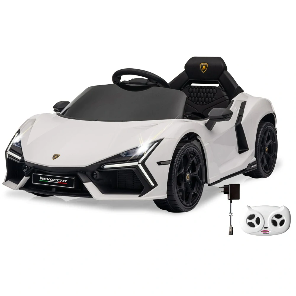 Ride-on Lamborghini Revuelto bílé 2,4GHz Li-Power 12.6