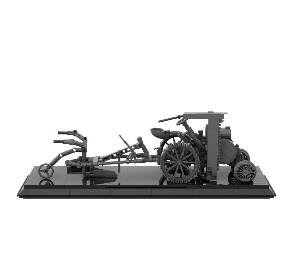 Brixies Plus Fendt Dieselross 1930 traktor stavebnice limitovaná edice - šedá