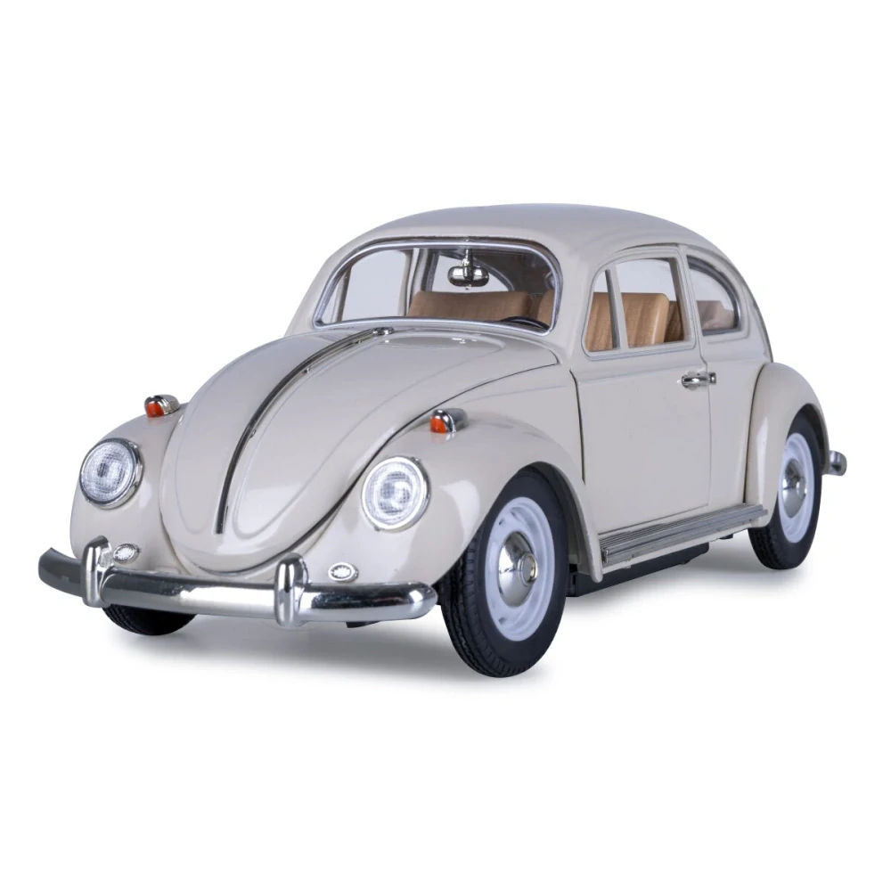 VW Beetle RC Diecast 1:18 krémové 27MHz s manuálním otevíráním dveří