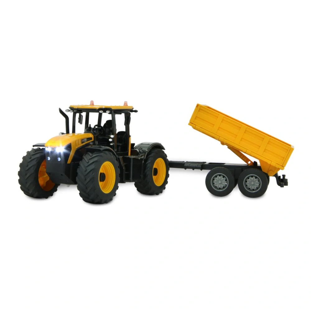Traktor JCB Fastrac se sklápěcím přívěsem 1:24 2,4GHz