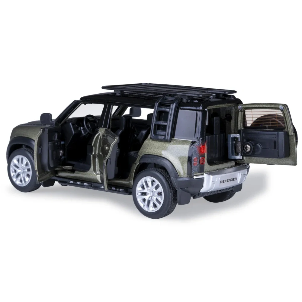 Jamara Land Rover Defender 110 Diecast 1:32 zelené včetně baterií