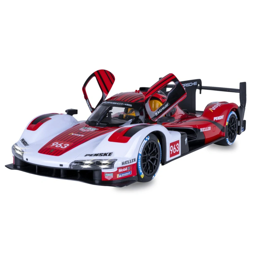 Porsche 963 LMDH 1:14 červené 2,4GHz s manuálním otevíráním dveří