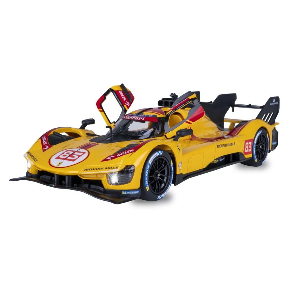 Ferrari 499P-N83 1:14 žluté 2,4GHz s manuálním otevíráním dveří