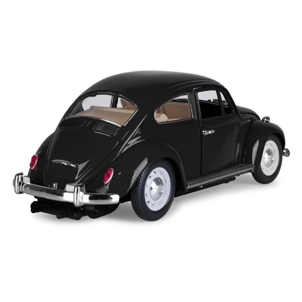 VW Beetle RC Diecast 1:18 černé 27MHz s manuálním otevíráním dveří