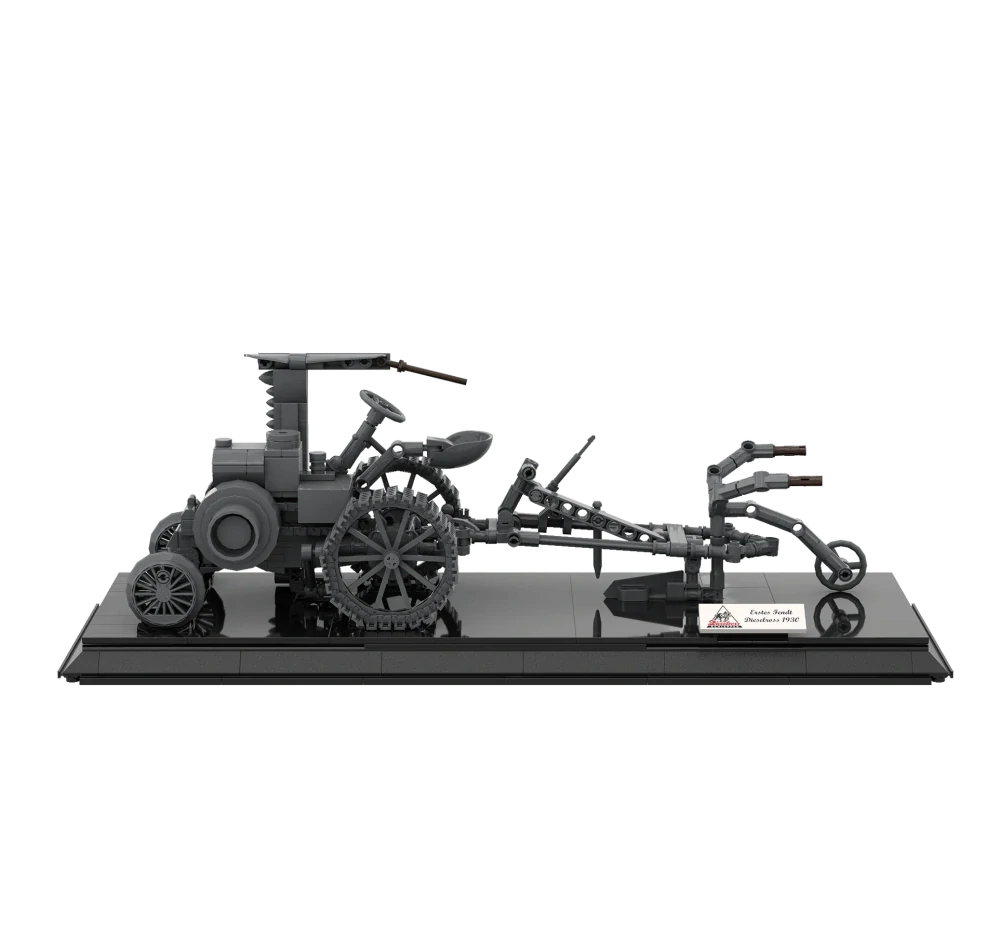Brixies Plus Fendt Dieselross 1930 traktor stavebnice limitovaná edice - šedá