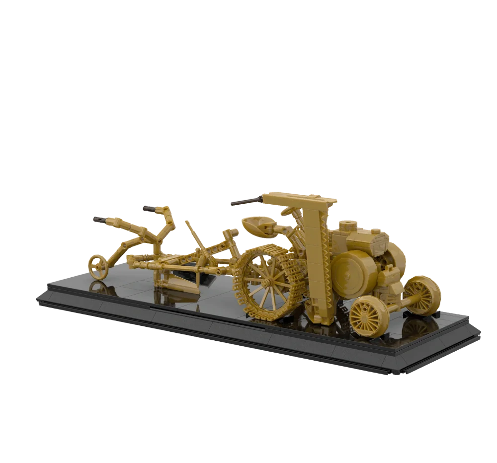 Brixies Plus Fendt Dieselross 1930 traktor stavebnice limitovaná edice - zlatá