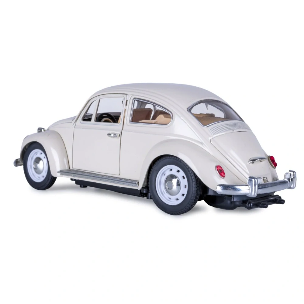 VW Beetle RC Diecast 1:18 krémové 27MHz s manuálním otevíráním dveří