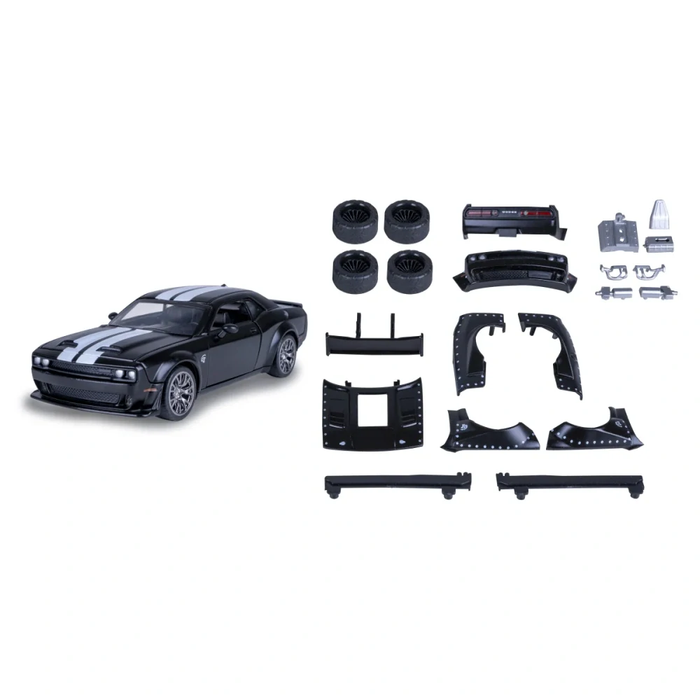 Dodge Challenger SRT Jailbreak Diecast 1:36 černé 2v1
