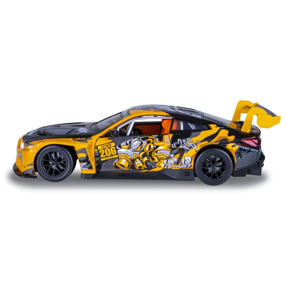 BMW M4 GT3 Diecast 1:24 žluté včetně baterií