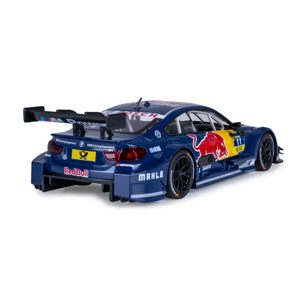 BMW M4 DTM Diecast 1:24 modré včetně baterií