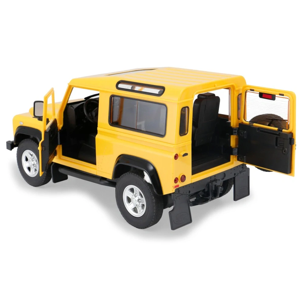 Land Rover Defender 1:14 žluté 2,4GHz s manuálním otevíráním dveří
