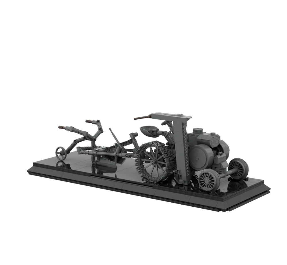 Brixies Plus Fendt Dieselross 1930 traktor stavebnice limitovaná edice - šedá