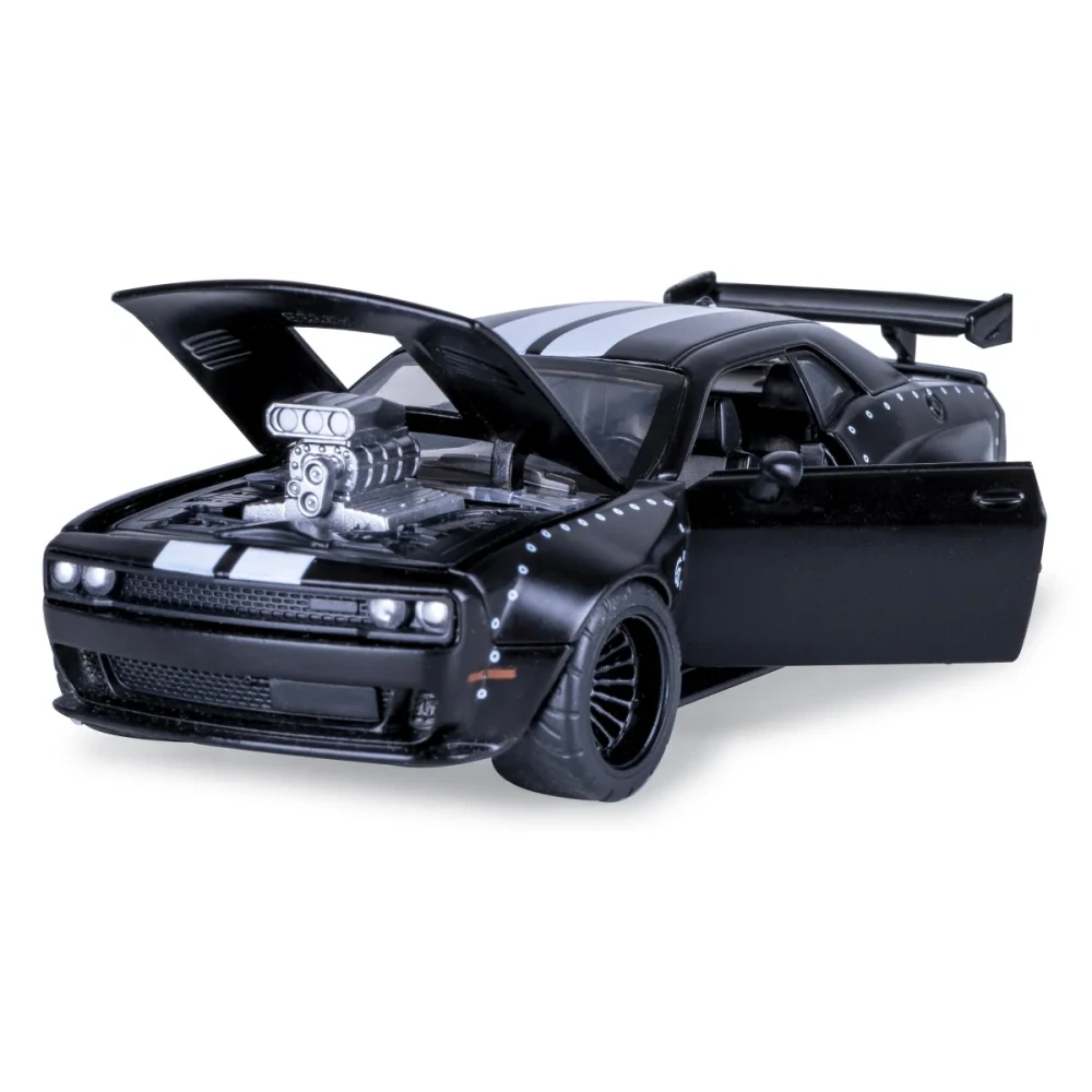 Dodge Challenger SRT Jailbreak Diecast 1:36 černé 2v1