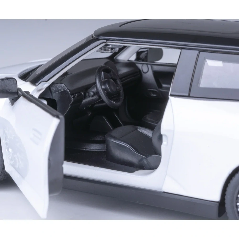 BMW Mini Cooper Diecast 1:28 bílé včetně baterií