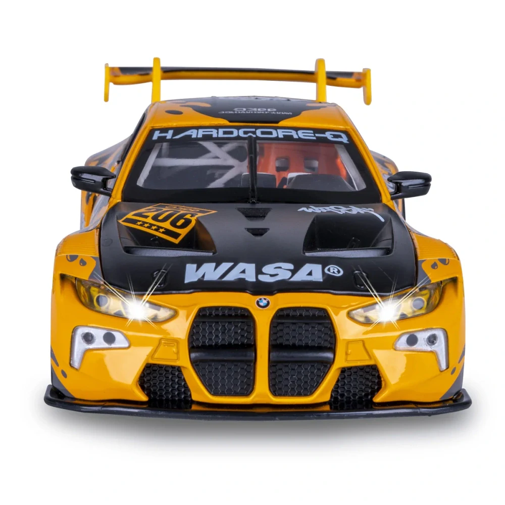 BMW M4 GT3 Diecast 1:24 žluté včetně baterií