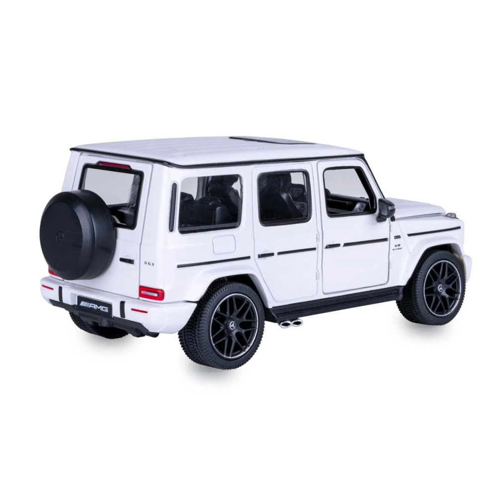 Mercedes-AMG G 63 Diecast 1:24 bílé s manuálním otevíráním dveří