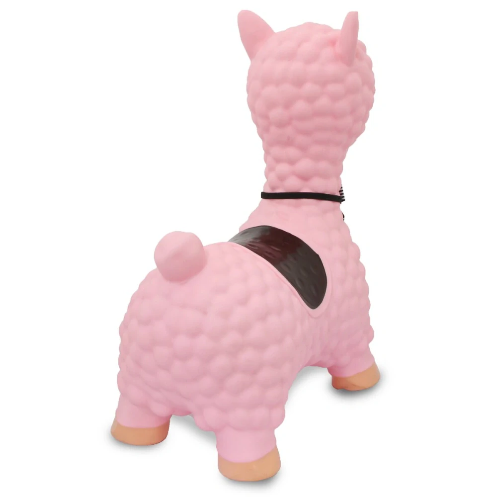 Hopsadlo lama růžová s pumpičkou