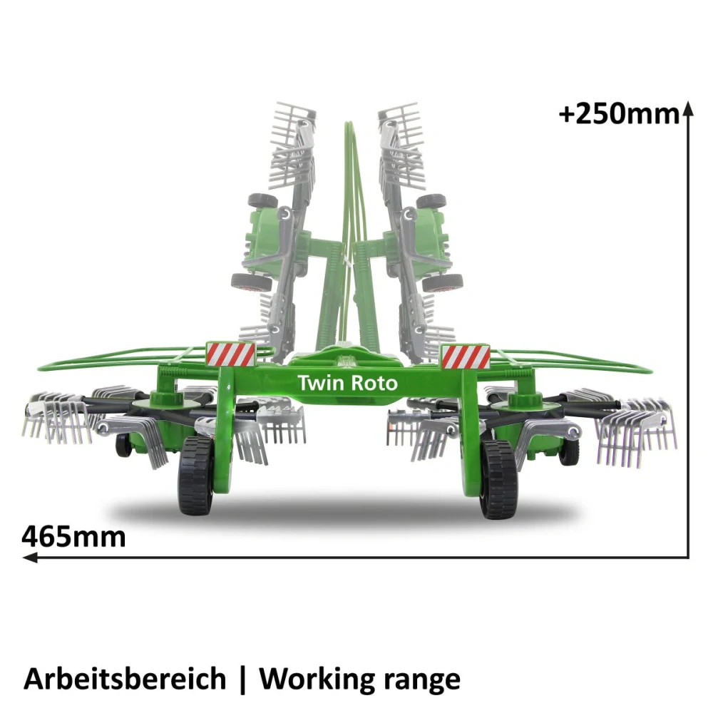 Shrnovač sena Twin Roto pro RC Traktory 1:16