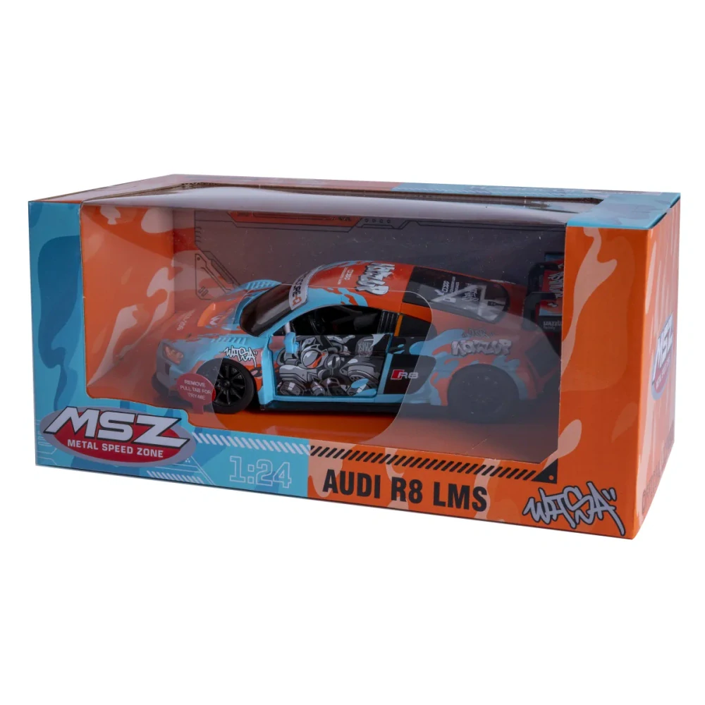 Audi R8 LMS Diecast 1:24 modré včetně baterií