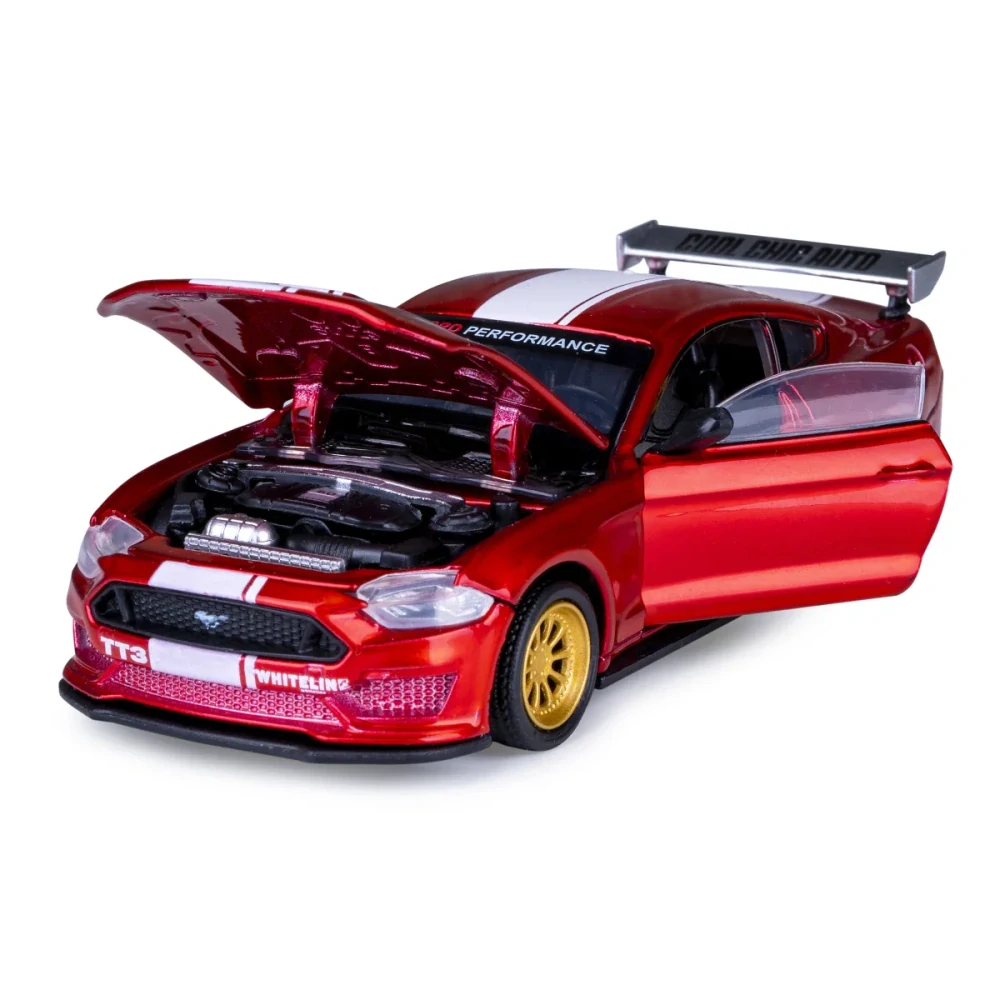Ford Mustang GT Diecast 1:42 červené 2in1