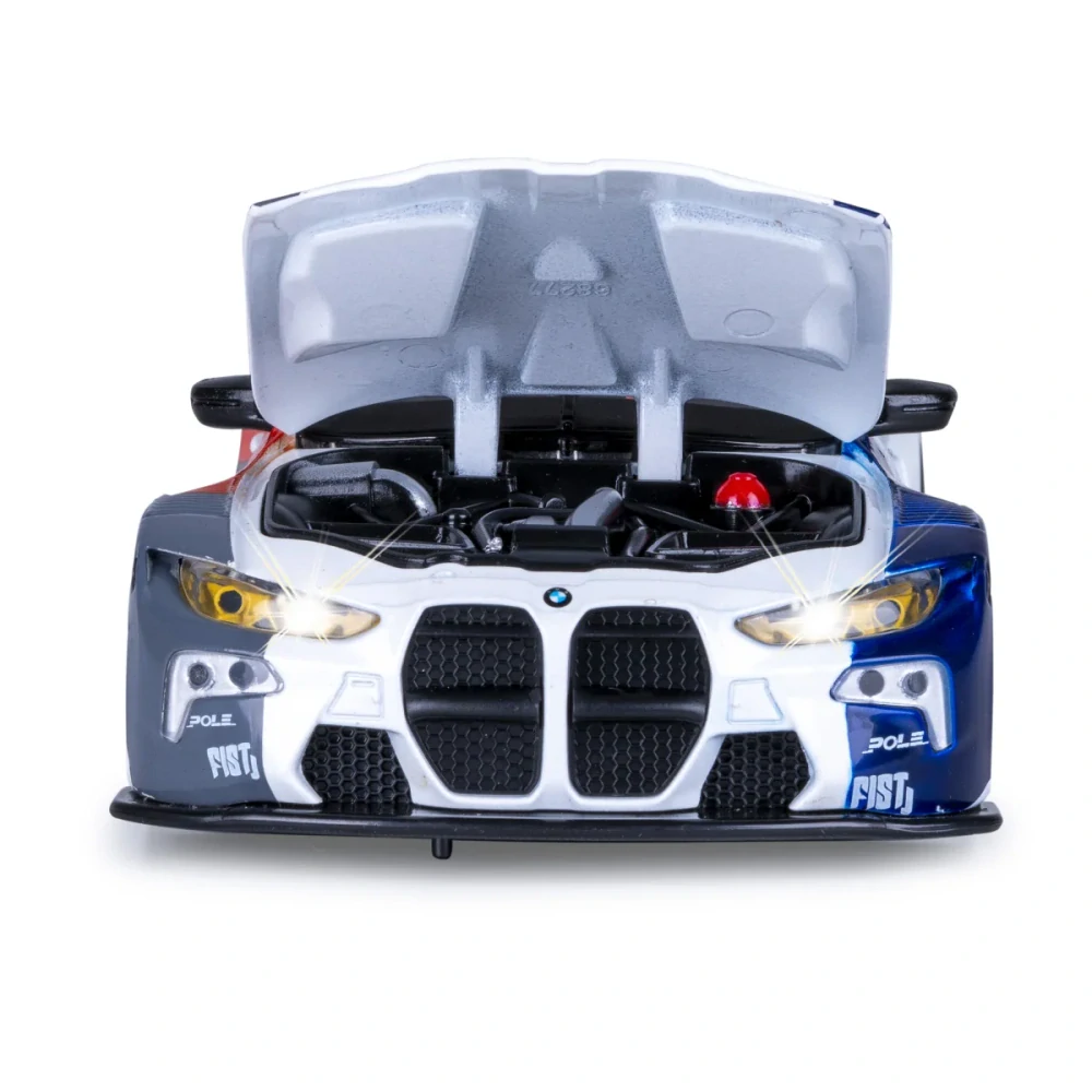BMW M4 GT3 Diecast 1:24 bílé včetně baterií