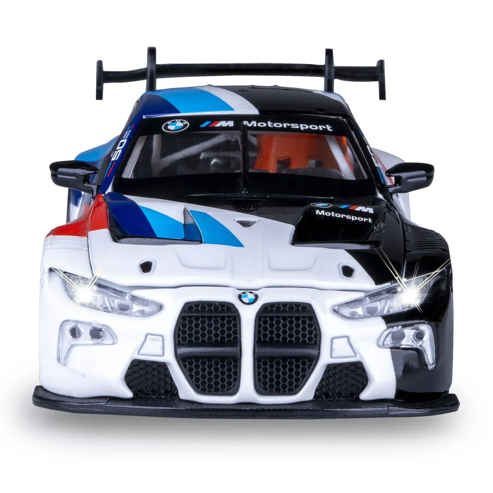 BMW M4 GT3 Diecast 1:32 bílé včetně baterií