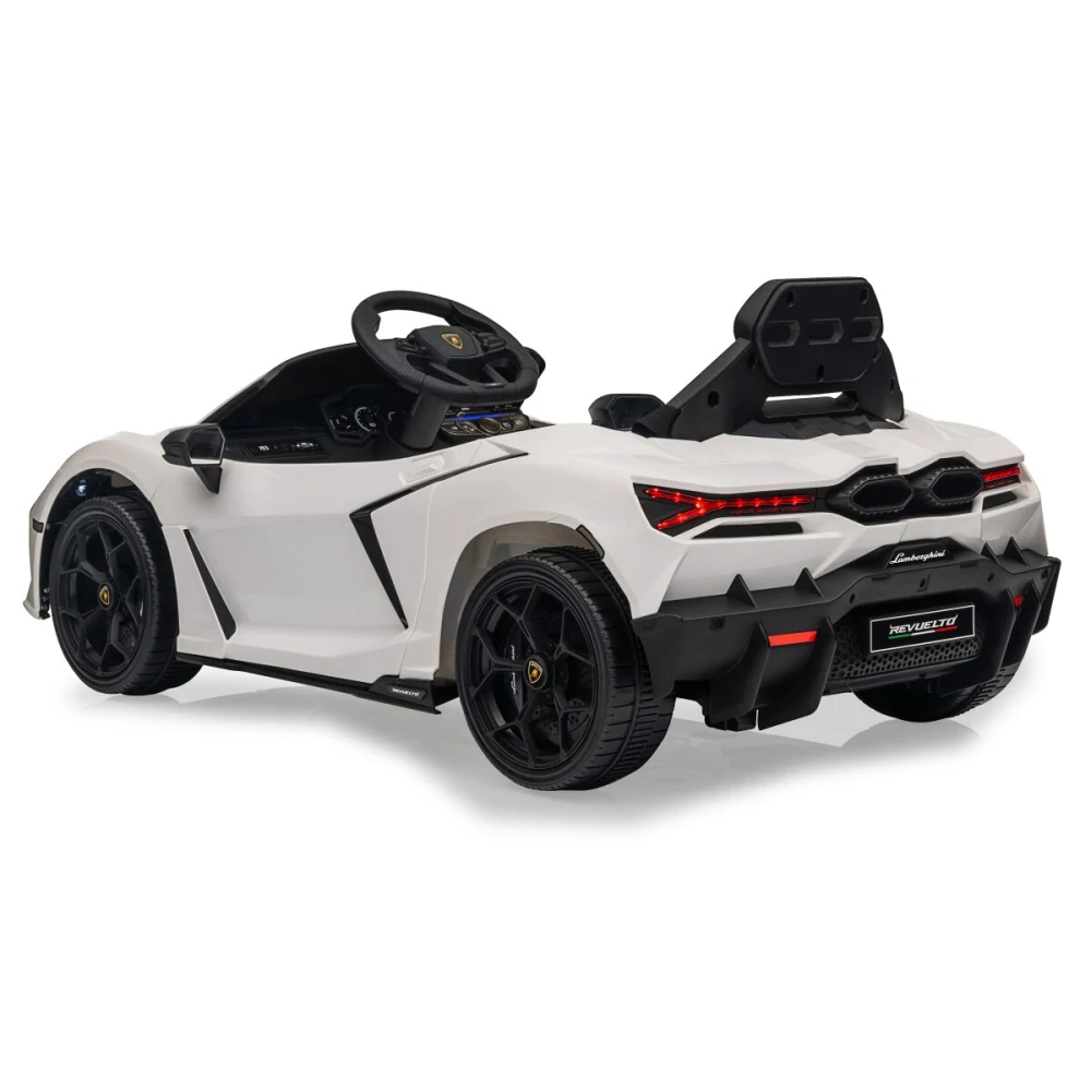 Ride-on Lamborghini Revuelto bílé 2,4GHz Li-Power 12.6