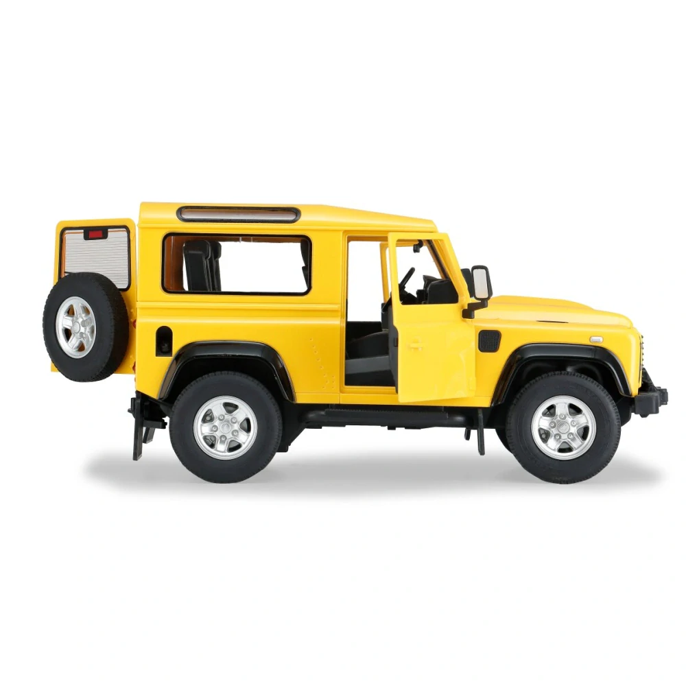 Land Rover Defender 1:14 žluté 2,4GHz s manuálním otevíráním dveří
