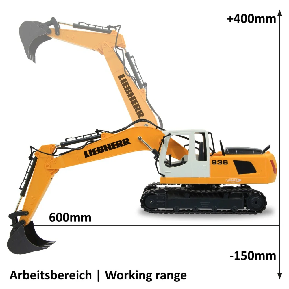 Bagr Liebherr R936 1:20 2,4GHz Demoliční set