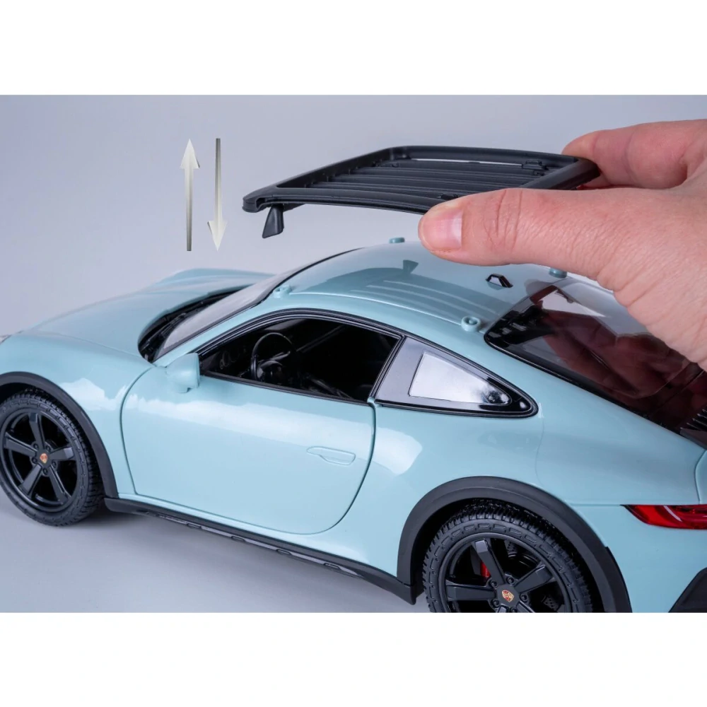 Jamara Porsche 911 Dakar 1:14 světle modré 2,4GHz s manuálním otevíráním dveří