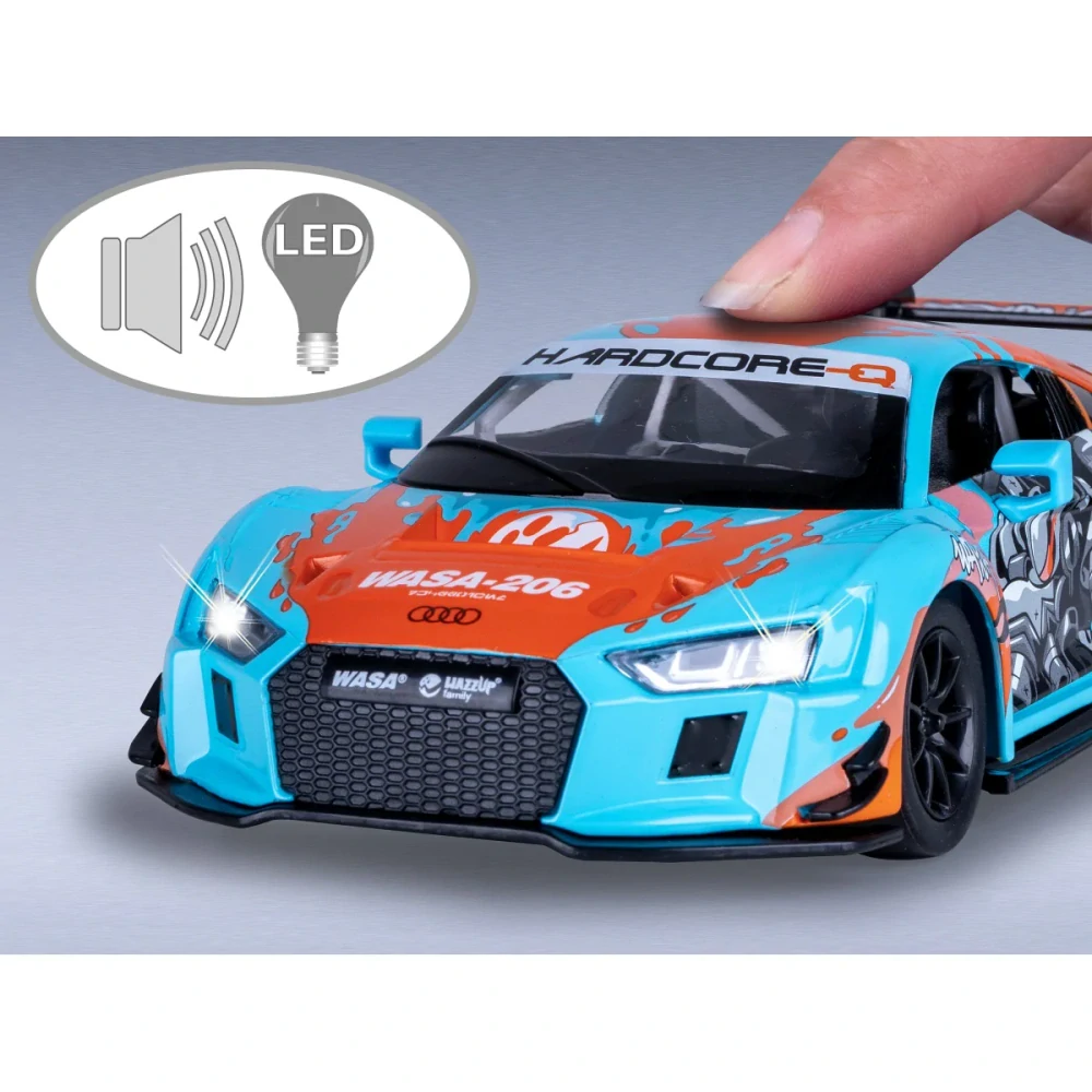 Audi R8 LMS Diecast 1:24 modré včetně baterií