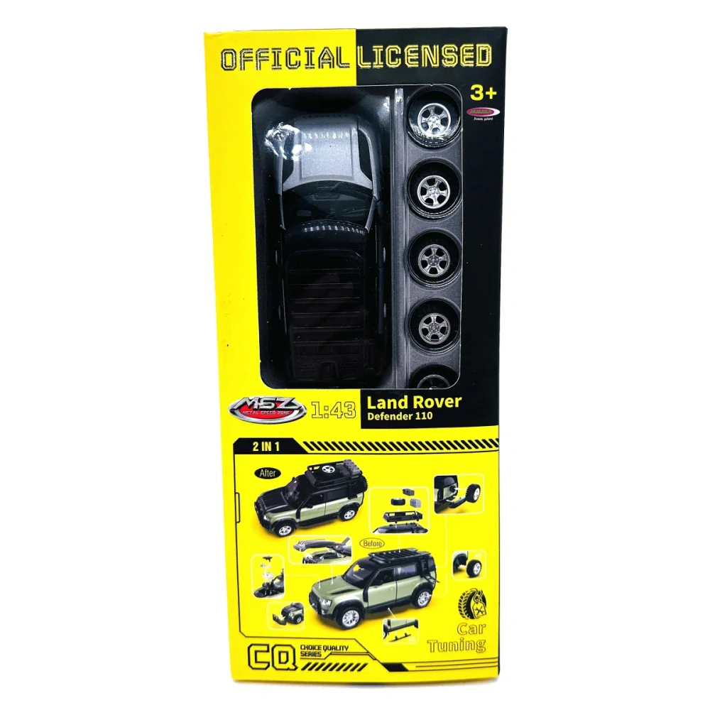 Jamara Land Rover Defender 110 Diecast 1:43 stříbrné 2v1