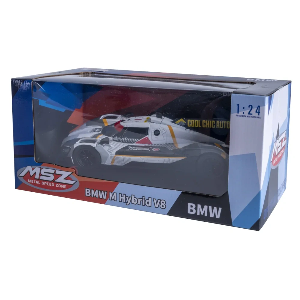 BMW M Hybrid V8 Diecast 1:24 šedé včetně baterií