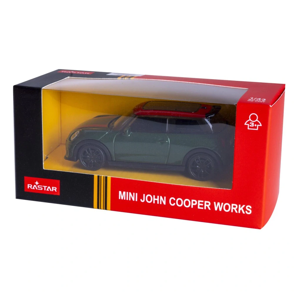 Mini John Cooper Works Diecast 1:43 zelené