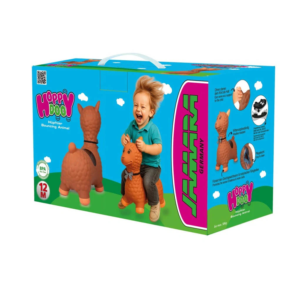 Hopsadlo lama hnědá s pumpičkou