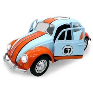 Volkswagen Classical Beetle 1967 Diecast 1:36 světle modré