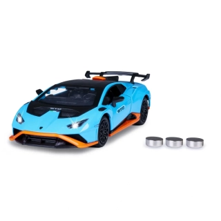 Lamborghini Huracán STO Diecast 1:32 modré včetně baterií